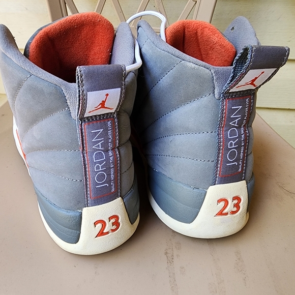 Jordan 12 Cool Grey Orange - Picture 2 of 6